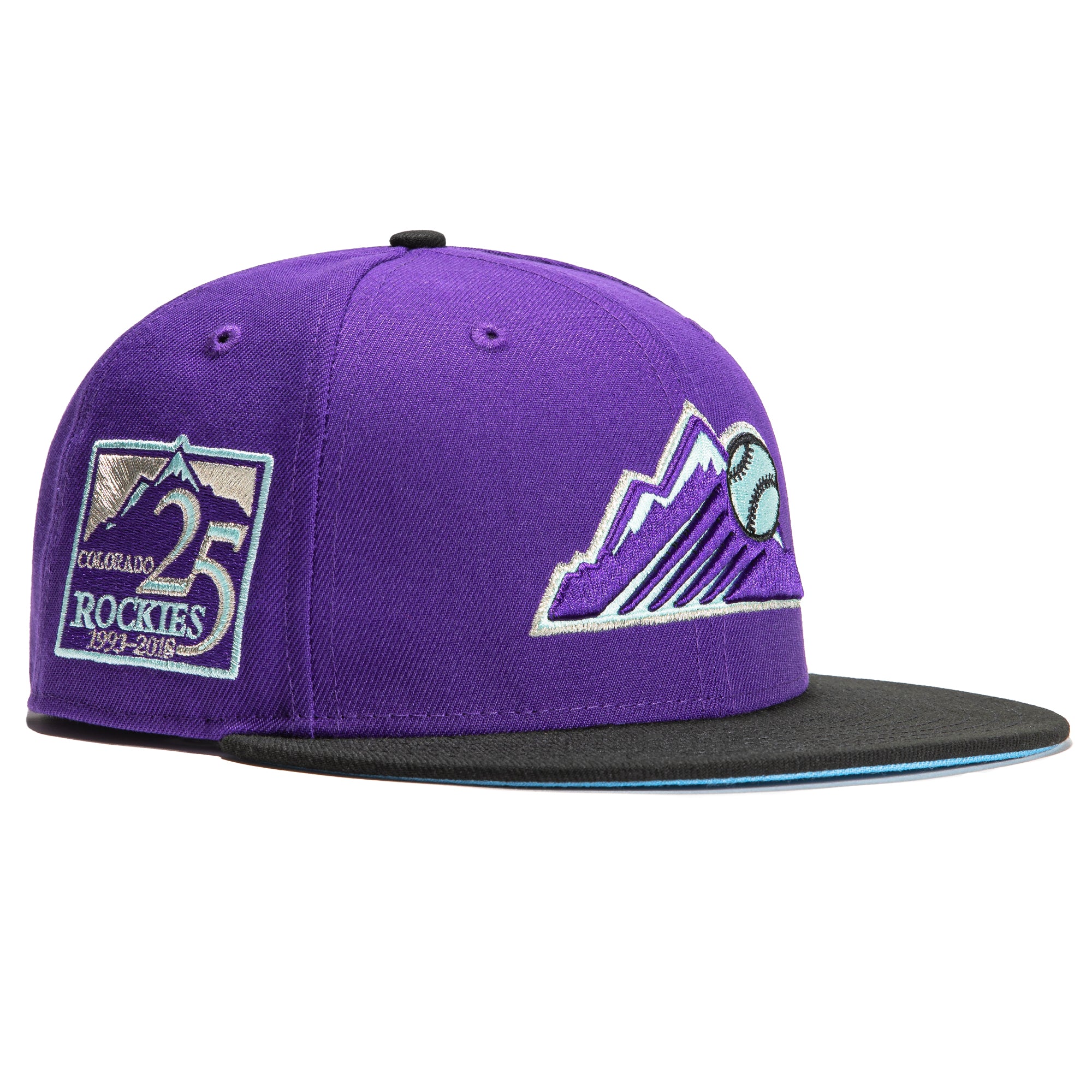 New Era 59FIFTY Colorado Rockies 25th Anniversary Patch Fitted Hat 7 1/2