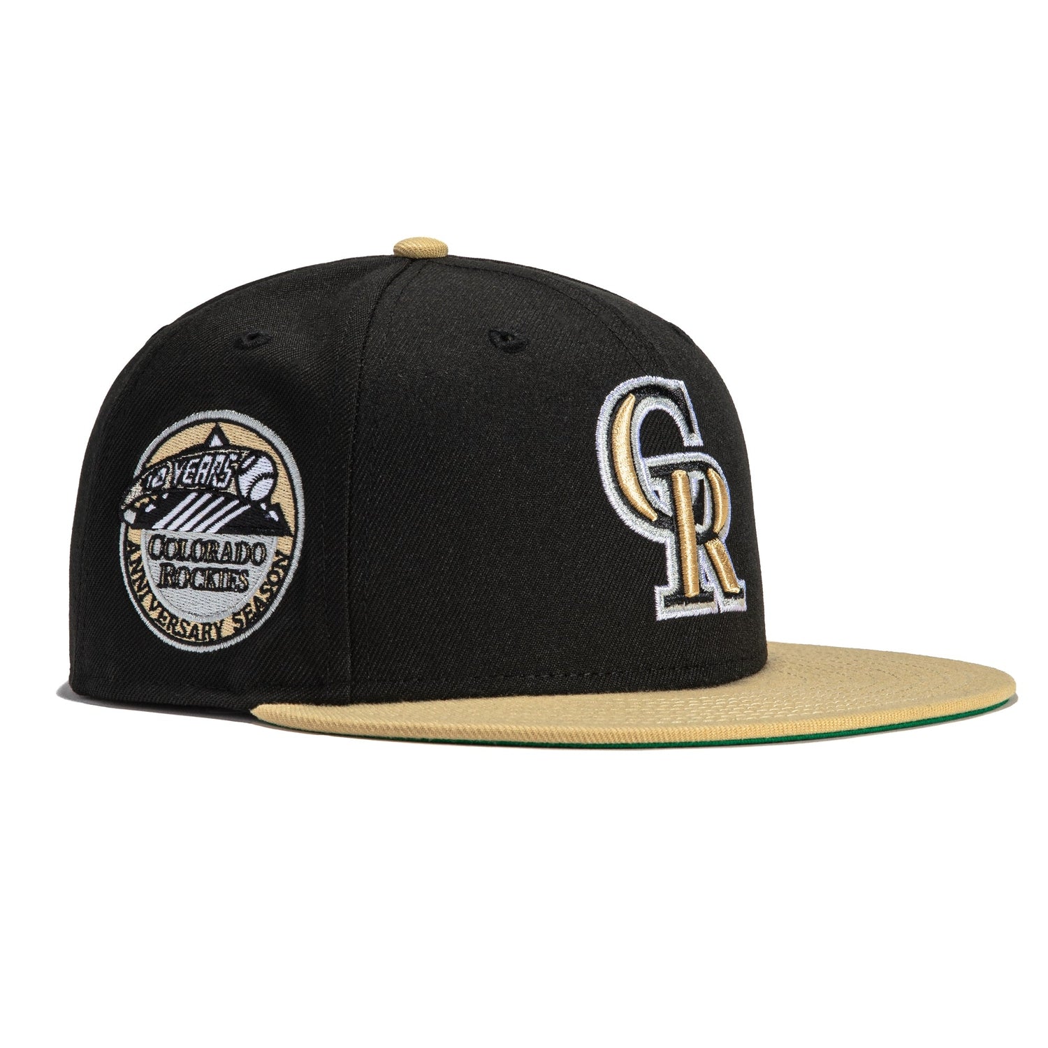 New Era Colorado Rockies Cyberpunks 10th Anniversary Patch Hat Club Exclusive 59FIFTY Fitted Hat Navy