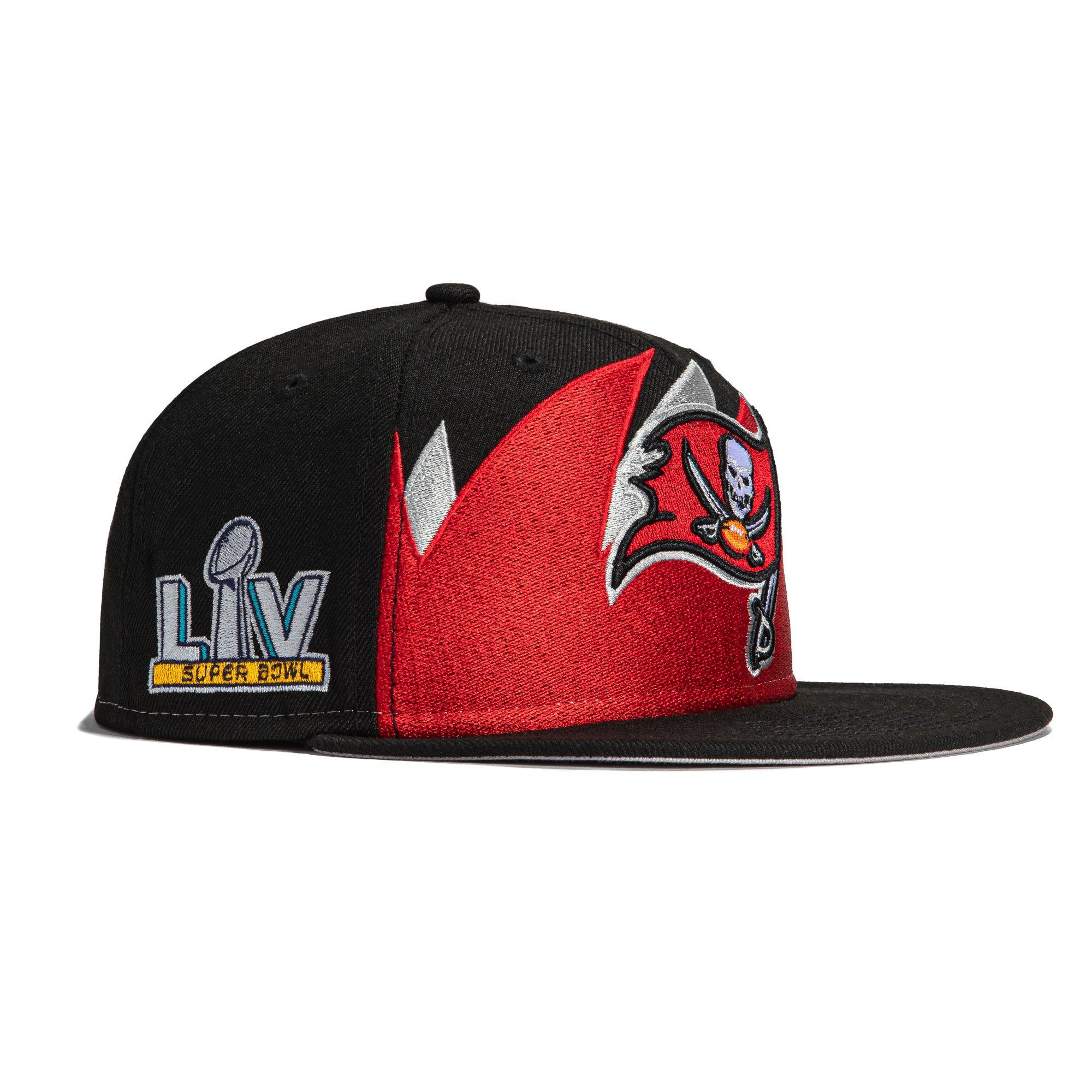 New Era 59FIFTY Sharktooth Tampa Bay Buccaneers 2021 Super Bowl Patch Hat - Black Black / 7