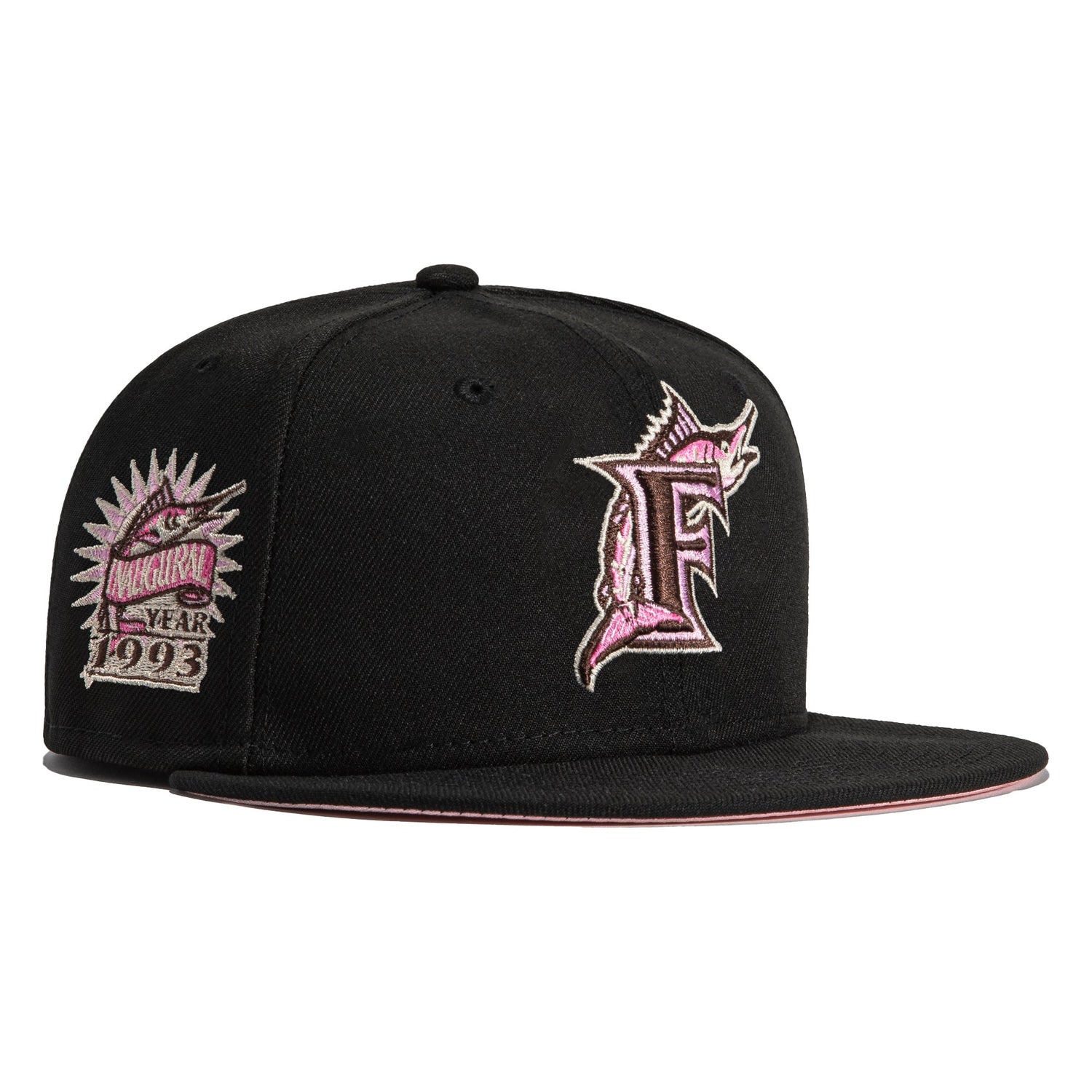 New Era 59FIFTY Cookies and Cream Miami Marlins Inaugural Patch Hat - Black Black / 8