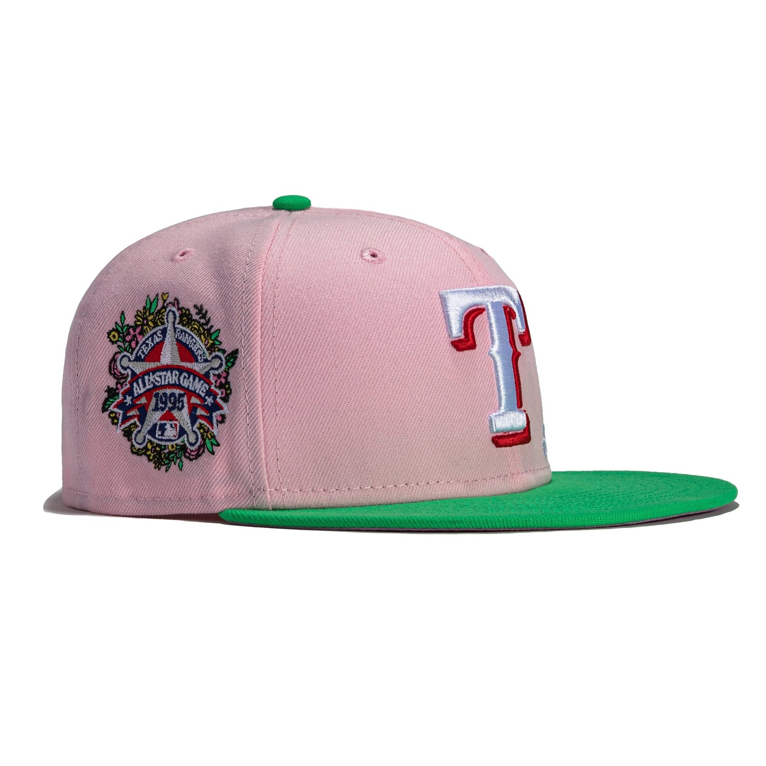 Texas Rangers New Era Pink Undervisor 59FIFTY Fitted Hat - Khaki/Olive