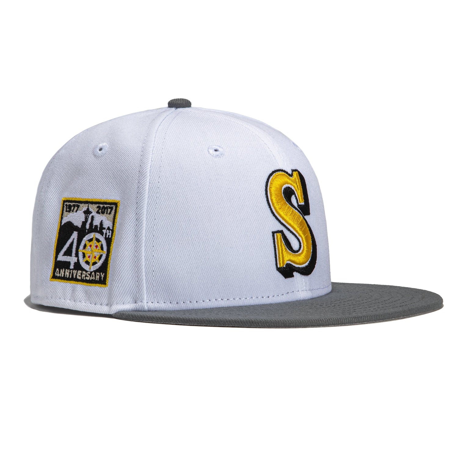 Mitchell N Ness Seattle Mariners 40th Anniversary Snapback (White