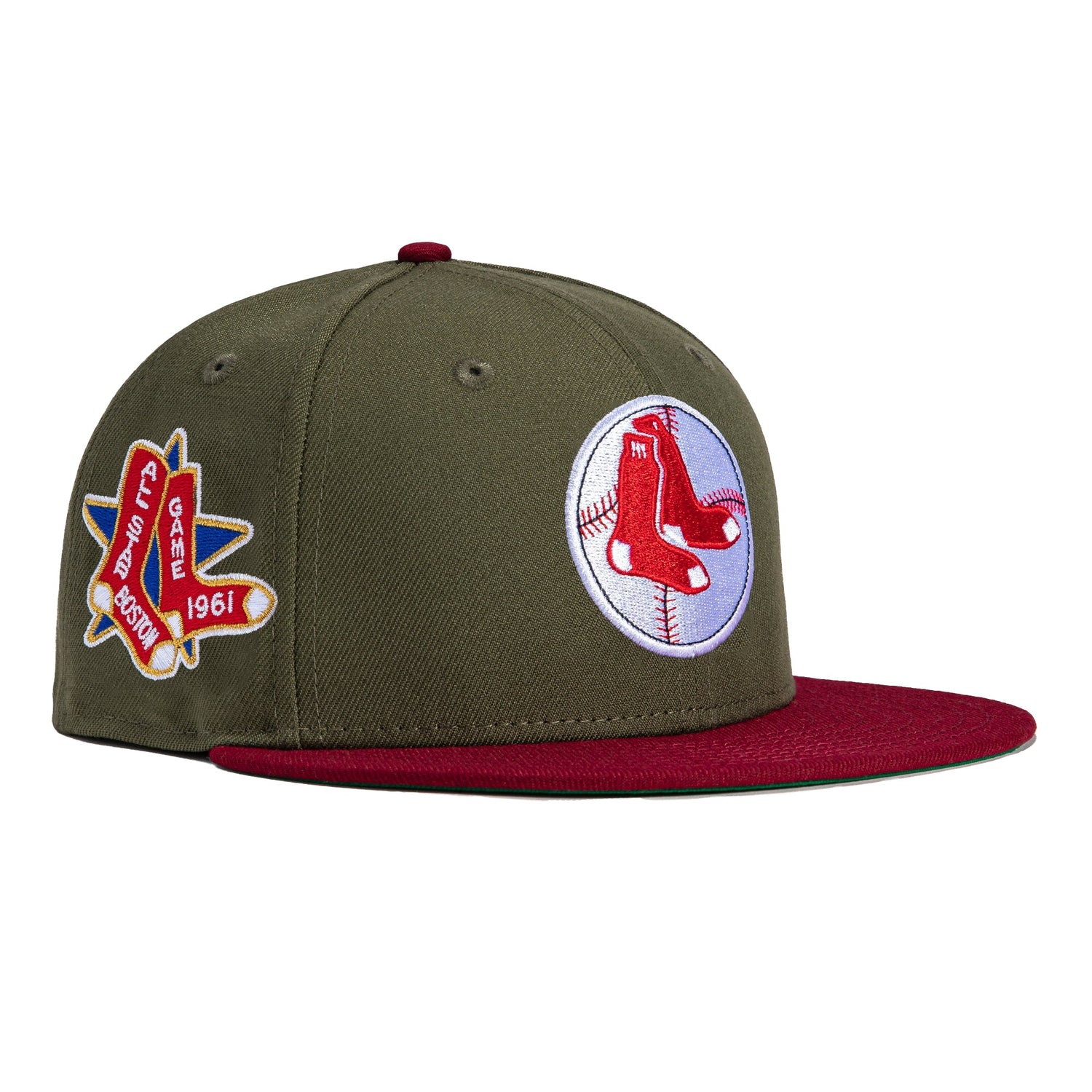 NEW ERA 59FIFTY MLB BOSTON RED SOX ALL STAR GAME 1961 TWO TONE / VEGAS GOLD  UV FITTED CAP