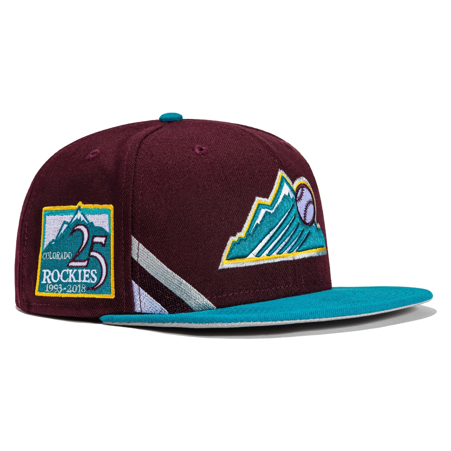 New Era San Diego Padres Captain Planet 2.0 50th Anniversary Patch Hat Club Exclusive 59FIFTY Fitted Hat Red/Teal