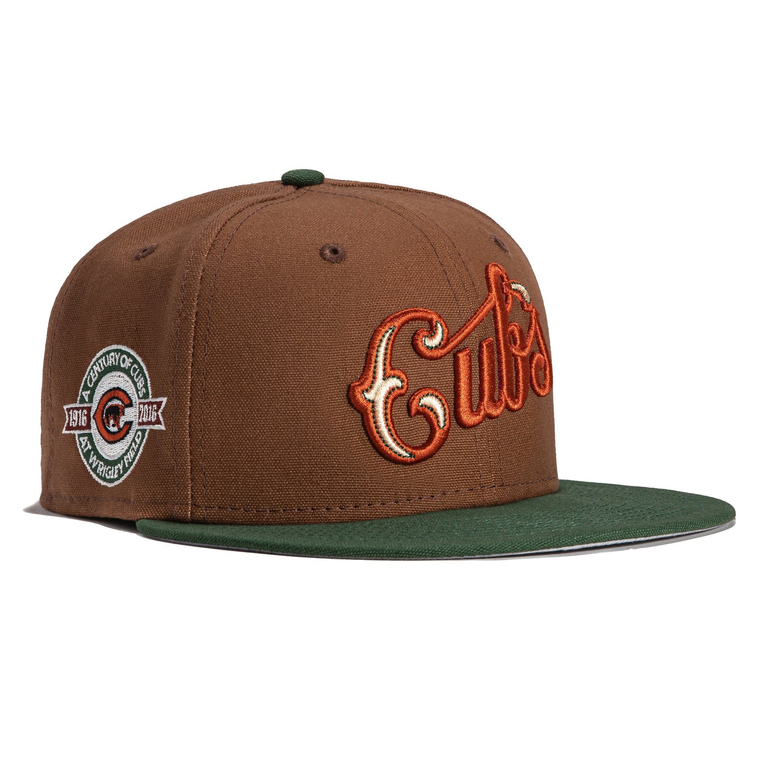 New Era Chicago Cubs PBJ Wrigley Field Patch Alternate Hat Club Exclusive 59FIFTY Fitted Hat Tan/Brown