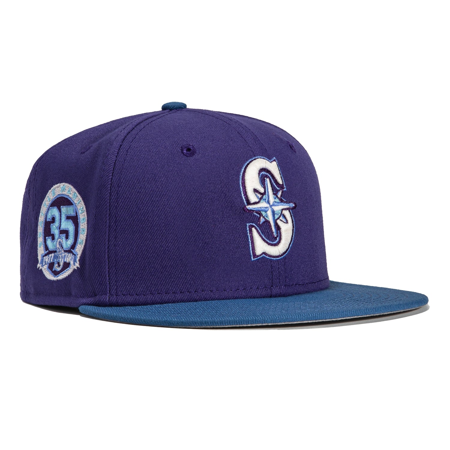 Seattle Mariners New Era Beach Front 59FIFTY Fitted Hat - Natural