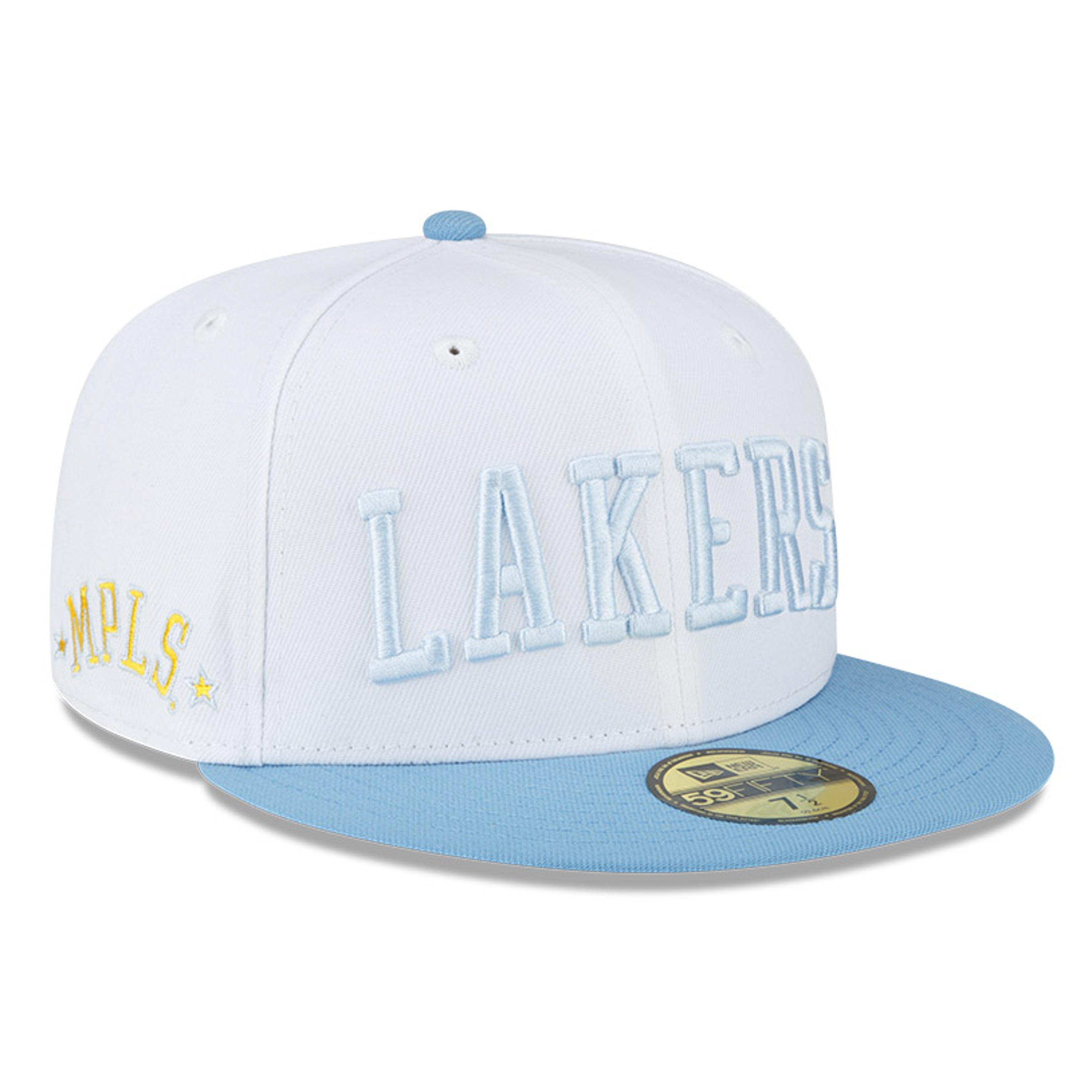 New Era Los Angeles Lakers NBA Champions Side Patch Purple 59FIFTY Fitted 7 1/8