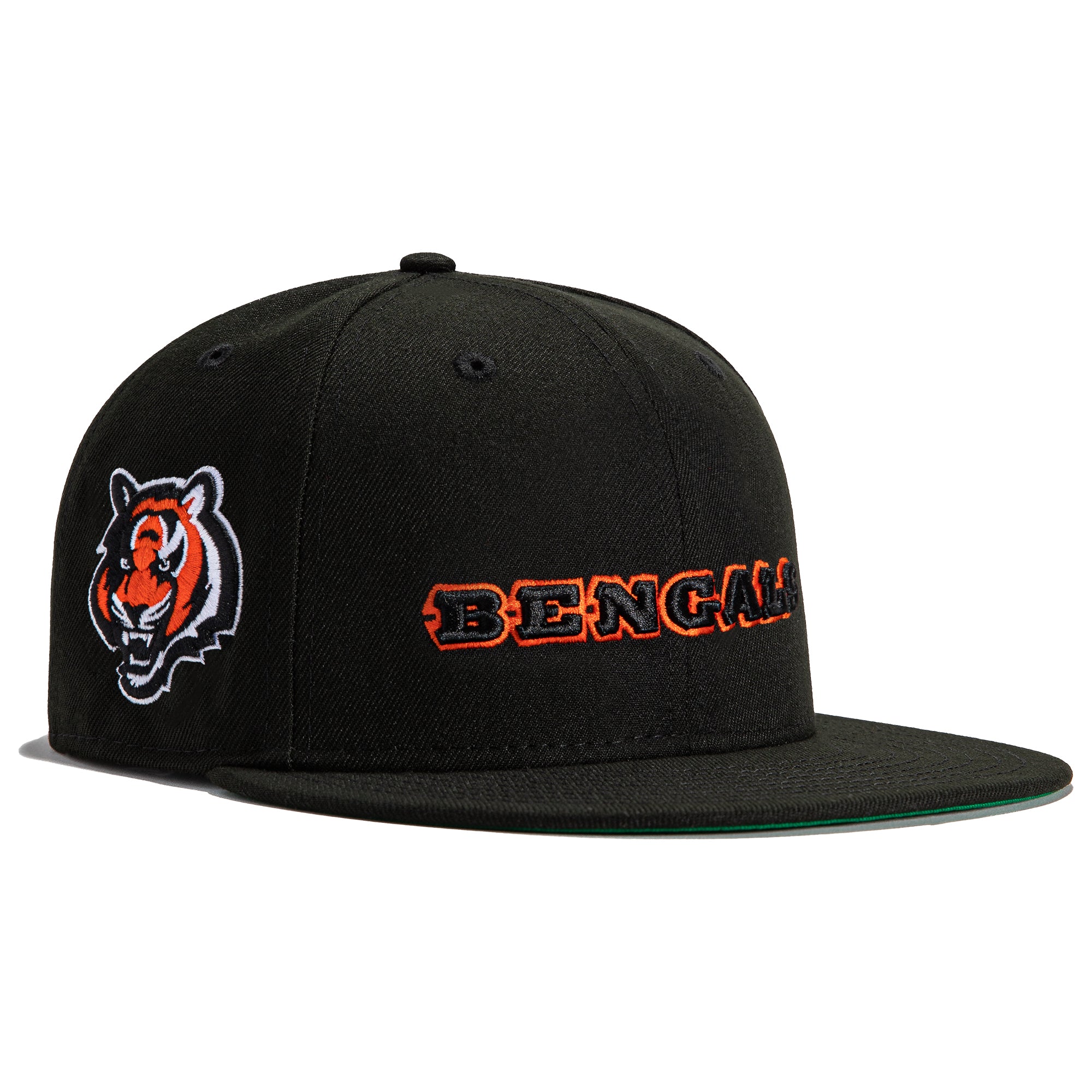 New Era 59Fifty Vegas Dome Cincinnati Bengals Retro Script Hat- Tan, B – Hat  Club