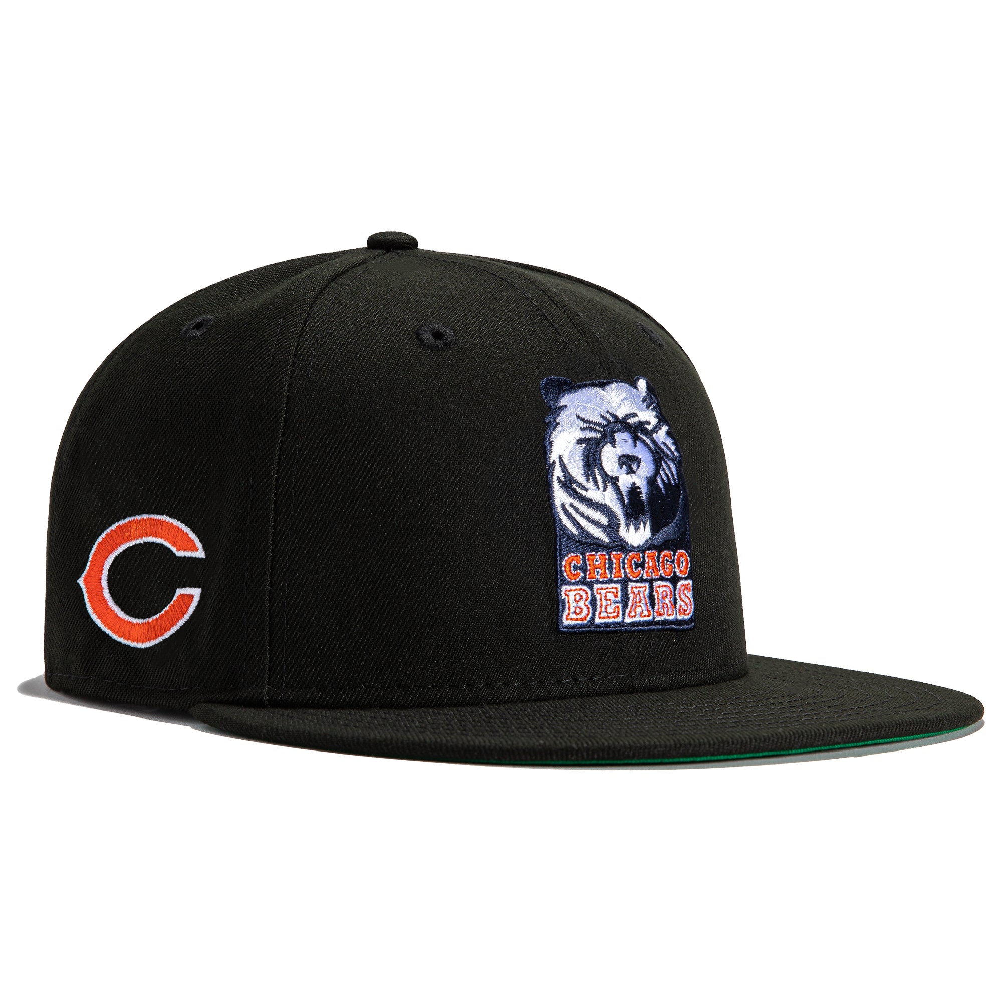 New Era 59FIFTY Black Dome Chicago Bears Logo Patch Hat - Black Black / 7 3/8