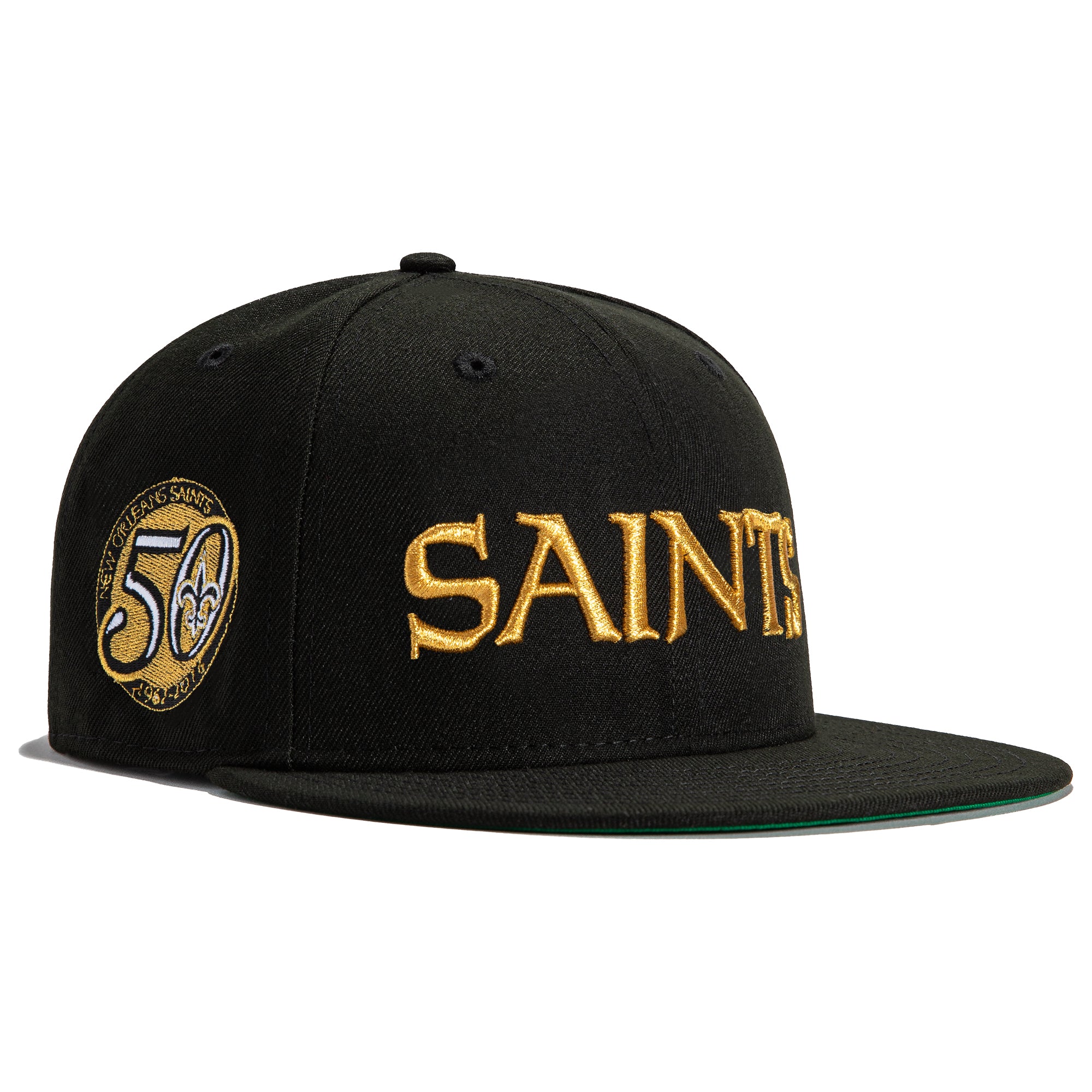 New Era 59FIFTY Black Dome San Diego Padres 50th Anniversary Patch Hat - Black 7 3/4