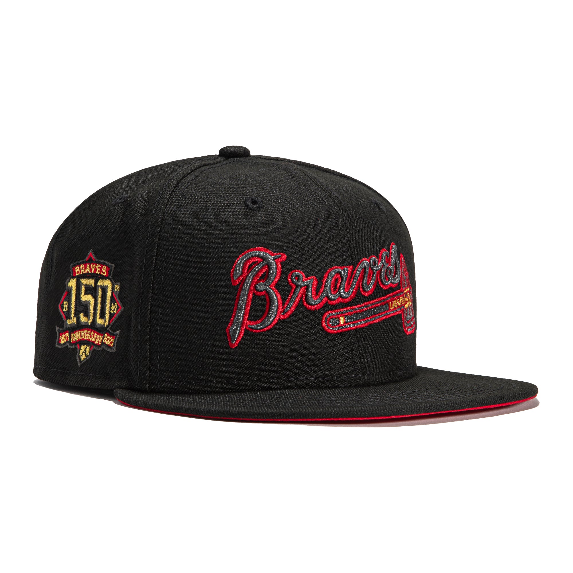 MLB Atlanta Braves Hat Club 150th Orange Patch Fitted Hat