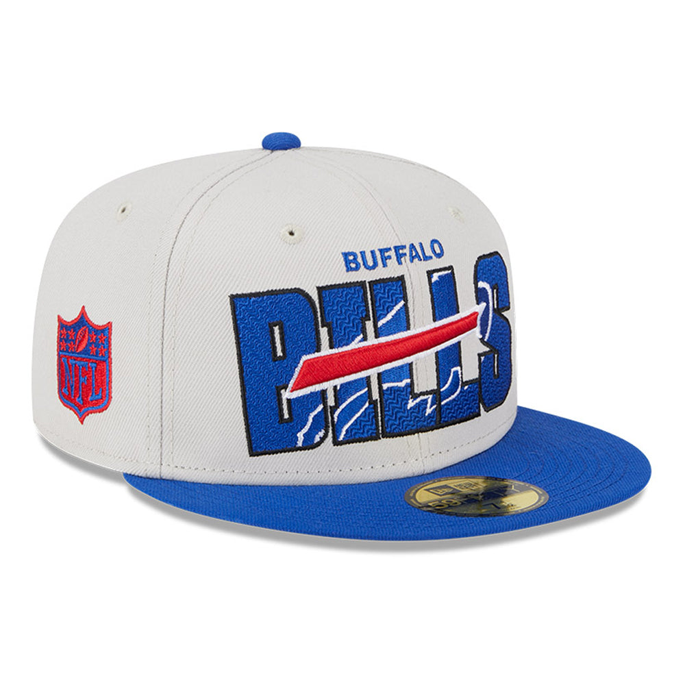 Buffalo Bills Throwback Corduroy 59FIFTY Fitted Hat, Blue - Size: 7 1/2, NFL by New Era