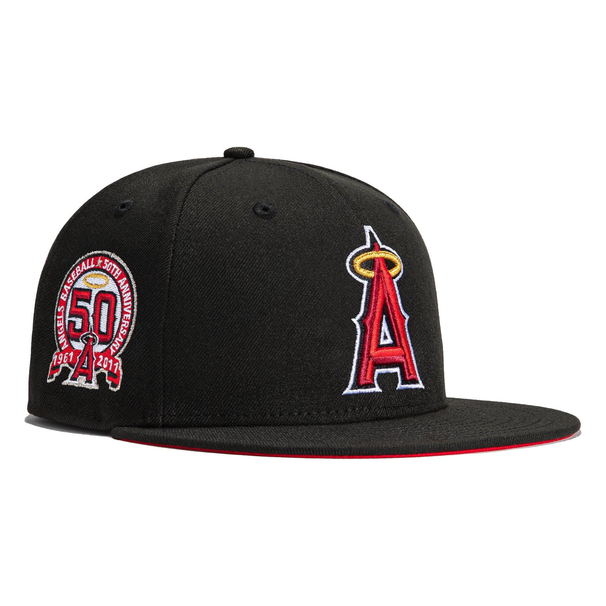 Los Angeles Angels New Era MLB City Connect 59FIFTY Fitted Hat - Red/B