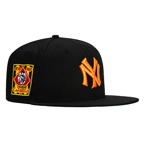 New Era 59Fifty New York Yankees Centennial Patch Hat - Black, Gold