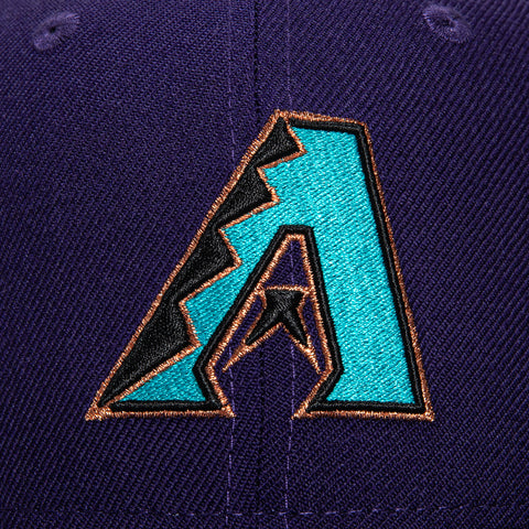 New Era 59Fifty Arizona Diamondbacks 2001 World Series Patch Hat - Purple