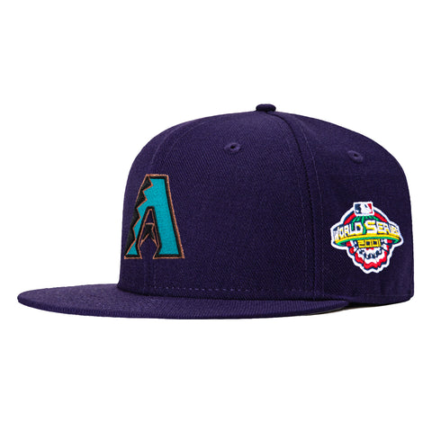 New Era 59Fifty Arizona Diamondbacks 2001 World Series Patch Hat - Purple