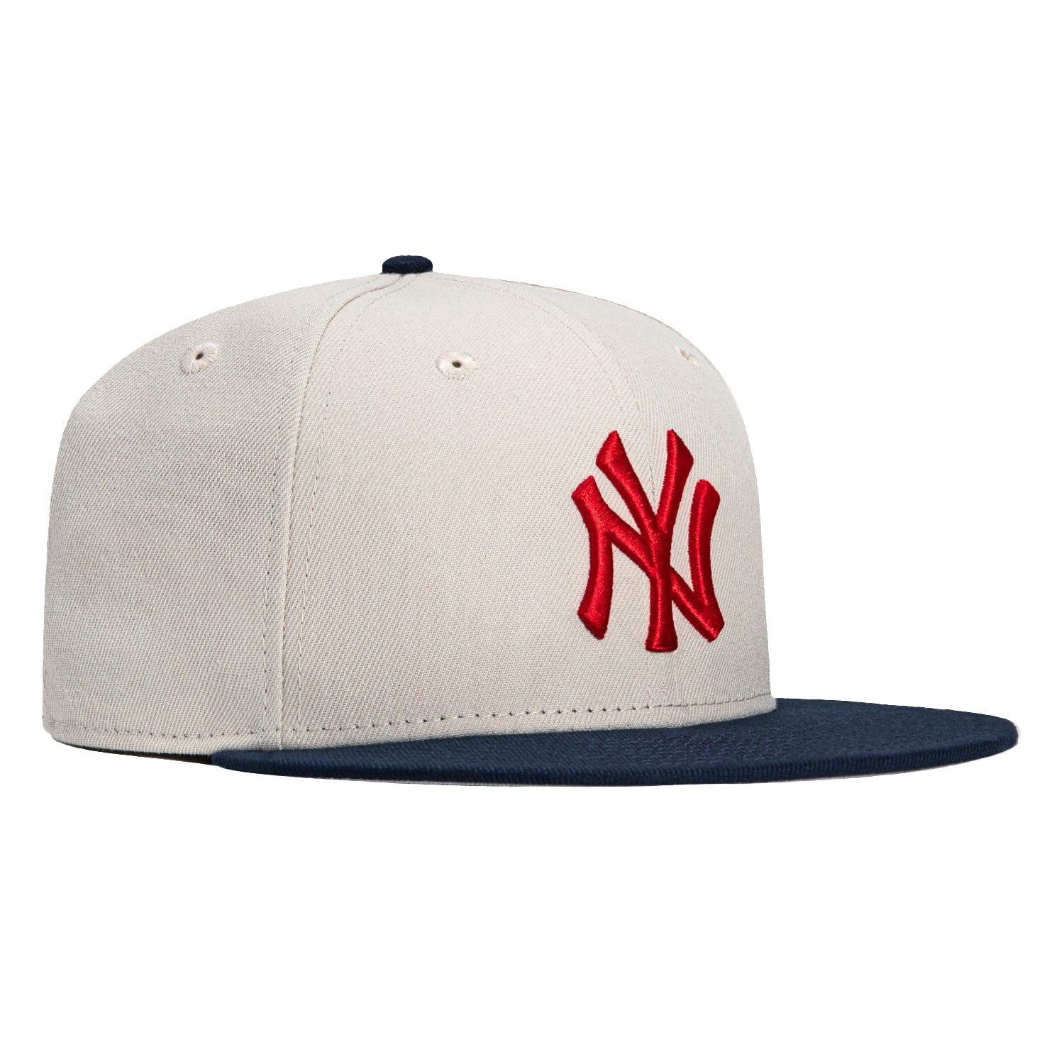 New Era 59Fifty New York Yankees Hat - Stone, Navy – Hat Club