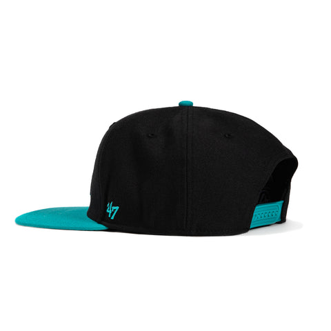 47 Brand Sureshot Captain Arizona Diamondbacks A Snapback Hat - Black, Teal