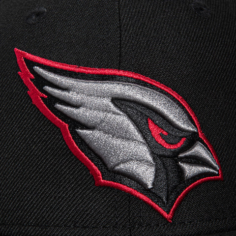 New Era 59Fifty Arizona Cardinals Hat - Black, Graphite Grey, Red