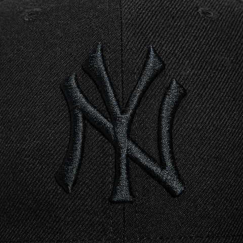 47 Brand New York Yankees No Shot Snapback Hat - Black