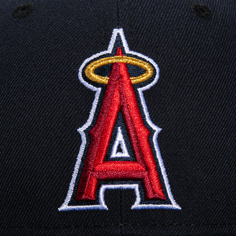 New Era 59Fifty Los Angeles Angels 2002 World Series Patch Hat - Navy