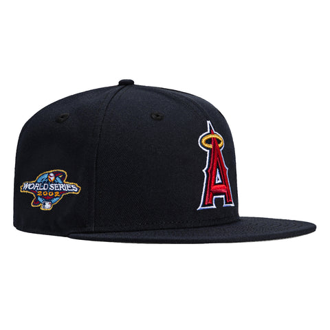 New Era 59Fifty Los Angeles Angels 2002 World Series Patch Hat - Navy