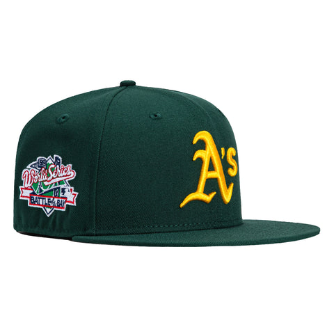 New Era 59Fifty Oakland Athletics 1989 World Series Patch Hat - Green