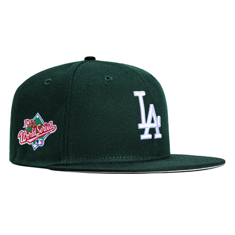 New Era 59Fifty Los Angeles Dodgers 1988 World Series Patch Hat - Green, White