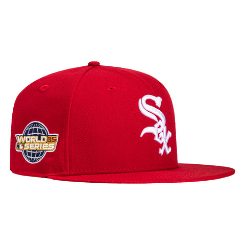 New Era 59Fifty Chicago White Sox 2005 World Series Patch Hat - Red, White