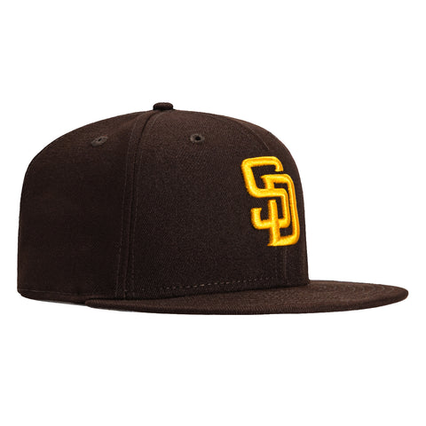 New Era 9Fifty MLB Basic San Diego Padres Snapback Game Hat - Brown