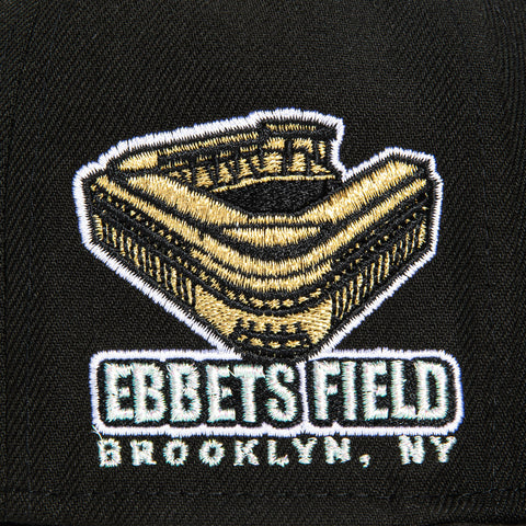 New Era 59Fifty Cookies and Cream Brooklyn Dodgers Ebbets Field Patch Pink UV Hat - Black, White