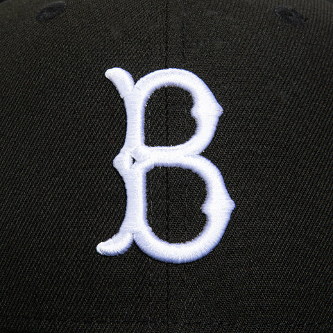 New Era 59Fifty Cookies and Cream Brooklyn Dodgers Ebbets Field Patch Pink UV Hat - Black, White