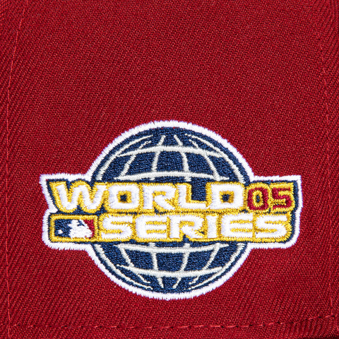 New Era 59Fifty Houston Astros 2005 World Series Patch Hat - Brick Red