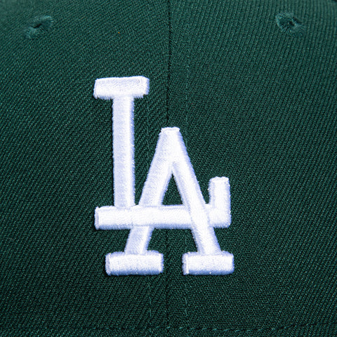 New Era 59Fifty Green Icy Los Angeles Dodgers 40th Anniversary Patch Hat - Green, White