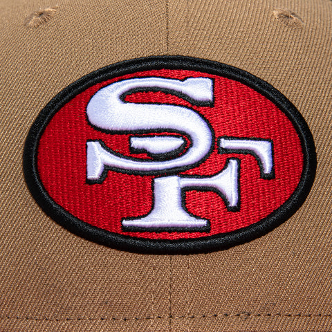 New Era 59Fifty San Francisco 49ers 1990 Super Bowl Patch Hat - Khaki, Red