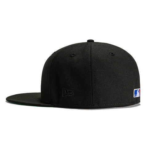 New Era 59Fifty Black Dome Texas Rangers 40th Anniversary Patch Hat - Black