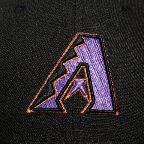 New Era 59Fifty Black Dome Arizona Diamondbacks Inaugural Patch A Hat - Black