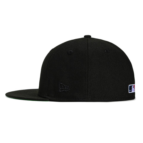 New Era 59Fifty Black Dome Atlanta Braves Inaugural Patch Hat - Black