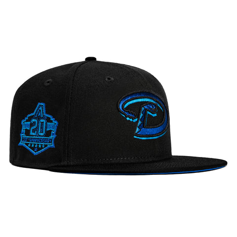 New Era 59Fifty Blackberry Arizona Diamondbacks 20th Anniversary Patch D Hat - Black, Royal