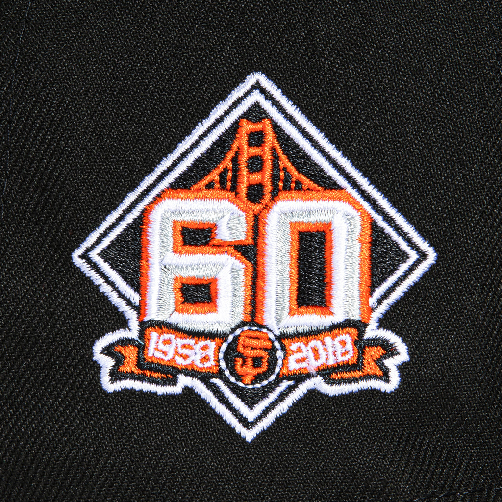 New Era 59Fifty San Francisco Giants 60th Anniversary Patch G Hat - Bl ...