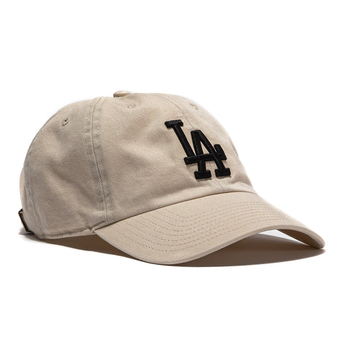 47 Brand Los Angeles Dodgers Cleanup Adjustable Hat - Stone, Black