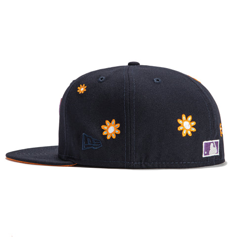 New Era 59Fifty Super Bloom Colorado Rockies 25th Anniversary Patch Mountain Hat - Navy