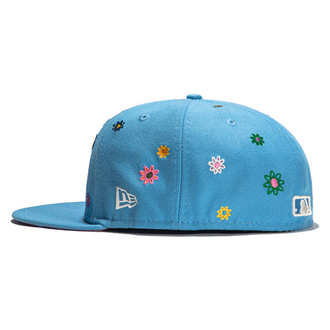 New Era 59Fifty Super Bloom Pittsburgh Pirates Hat - Light Blue