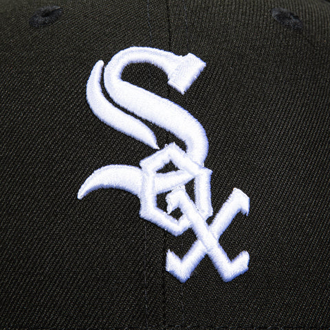 New Era 59Fifty Chicago White Sox 2005 World Series Patch Pink UV Hat - Black