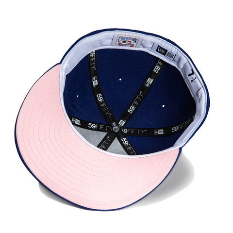 New Era 59Fifty Los Angeles Dodgers 1988 World Series Patch Pink UV Hat - Royal