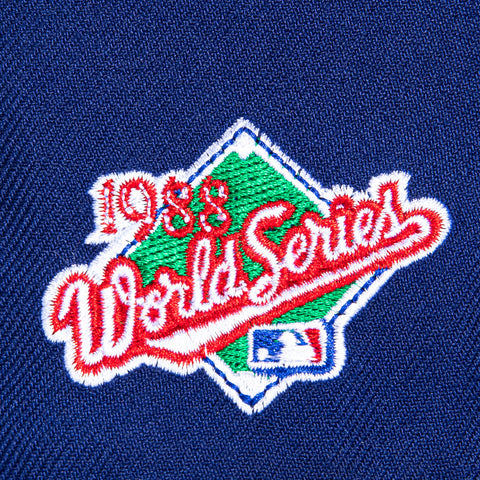 New Era 59Fifty Los Angeles Dodgers 1988 World Series Patch Pink UV Hat - Royal