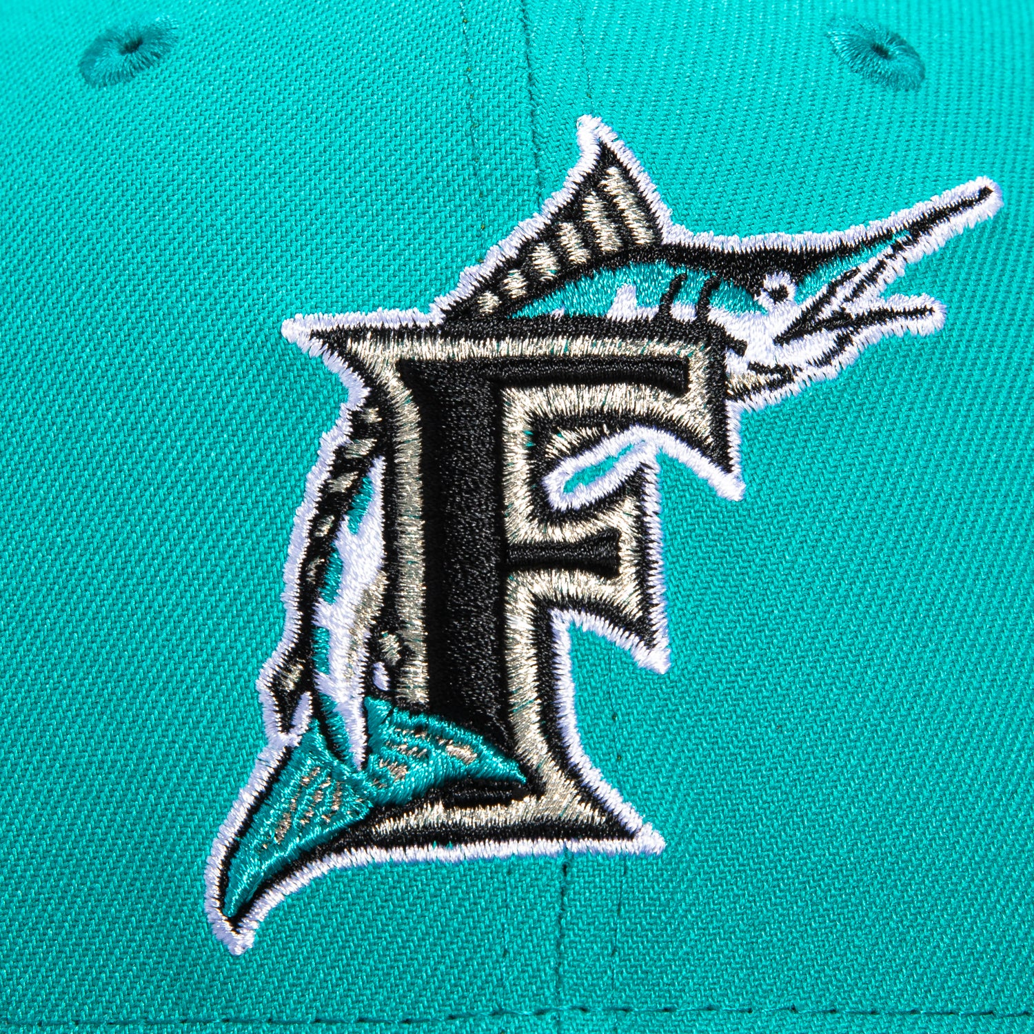 Hat Club Exclusive Florida Marlins 7 3/8 offers 10th Anniversary Patch Pink UV 2 Tone