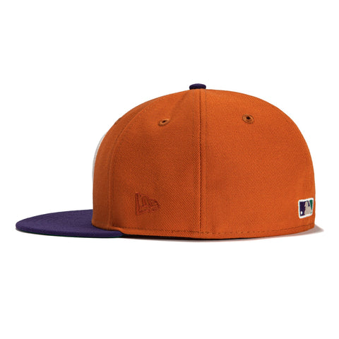 New Era 59Fifty Glendale Desert Dogs Hat - Burnt Orange, Purple