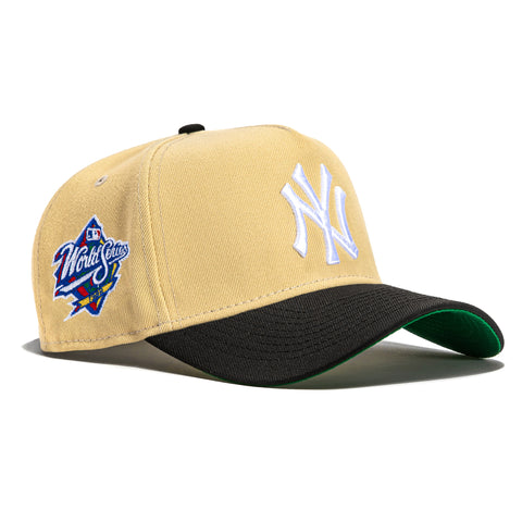 New Era 9Forty A-Frame New York Yankees 1998 World Series Patch Snapback Hat - Tan, Black