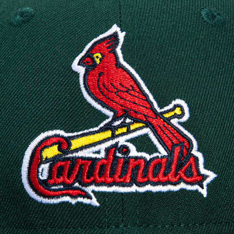 New Era St. Louis Cardinals World Series Champions 2011 Green and Red  Edition 59Fifty Fitted Cap